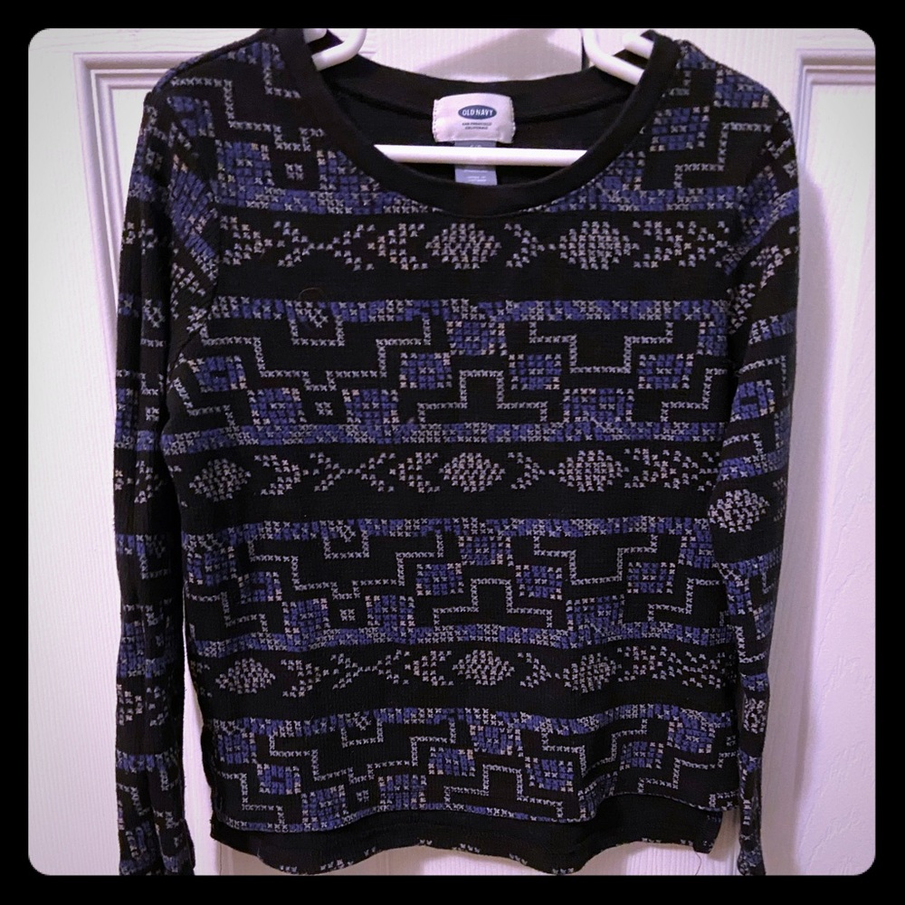 Long sleeves waffle top size 6-7